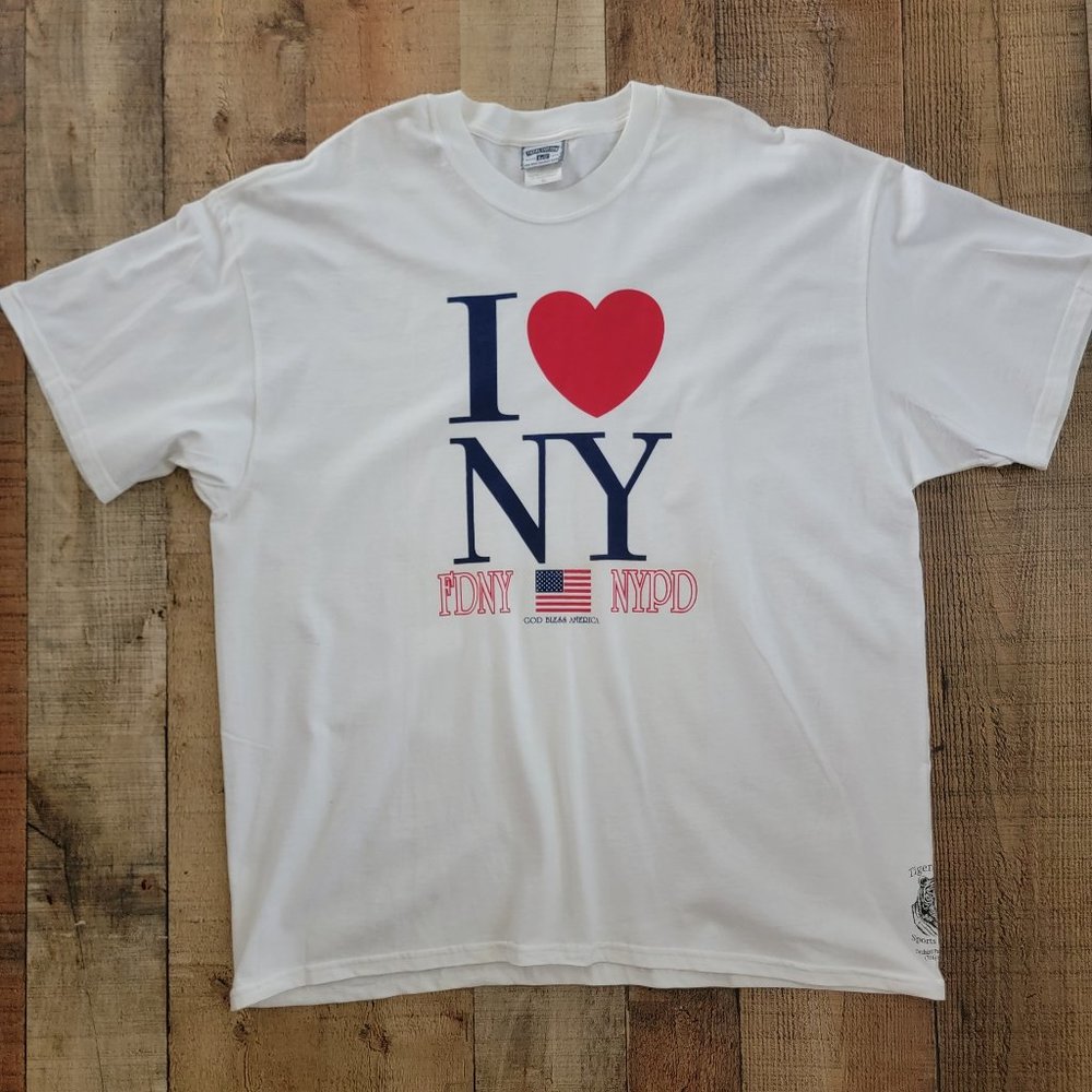 I Love NY 9-11 FDNY and NYPD Tribute T-shirt